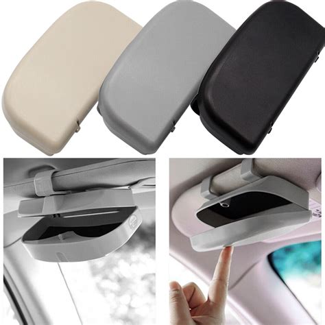 Car Visor Glasses Case Car Reusable Glasses Holder Sunglass Holder For