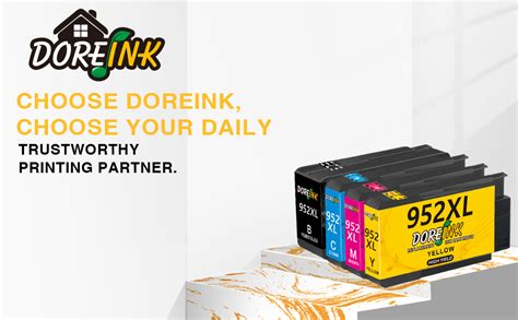 Doreink 952 952xl Ink Cartridge Combo Pack Compatible Replacements For Hp Officejet