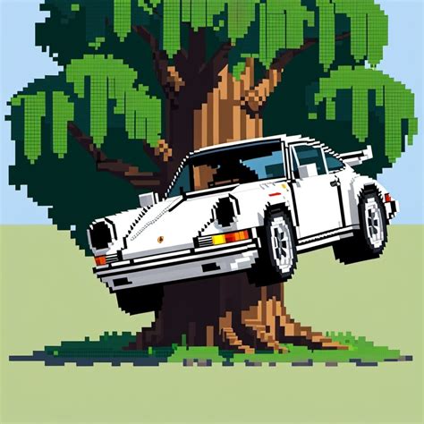 Car Crash: Porsche 911 Hits Tree | Stable Diffusion Online