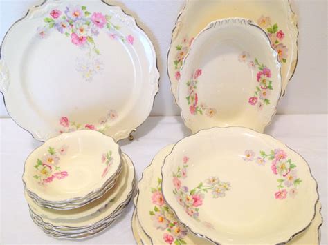 Vintage Dinnerware Set Virginia Rose Homer Laughlin 19