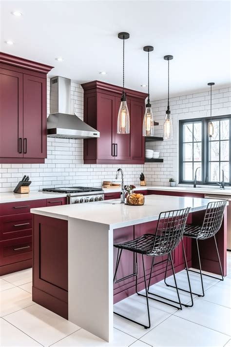 Burgundy Kitchen Trends in Modern Designs