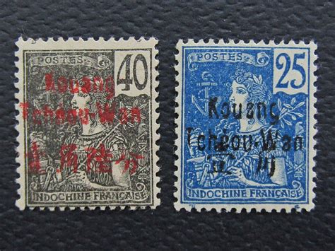 Nystamps French Offices Abroad China Kwangchowan Stamp 8 11 MOGH