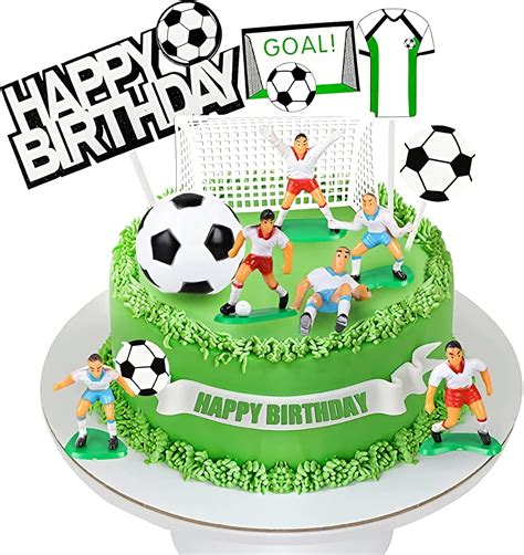 Football Players Cake Decorations Cupcake Toppers Soccer Cake Topper