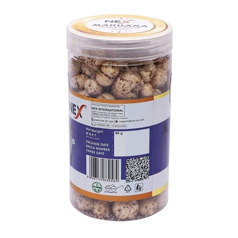 Nex 100 Natural Premium Roasted Salt N Pepper Makhana Fox Nut 100 G