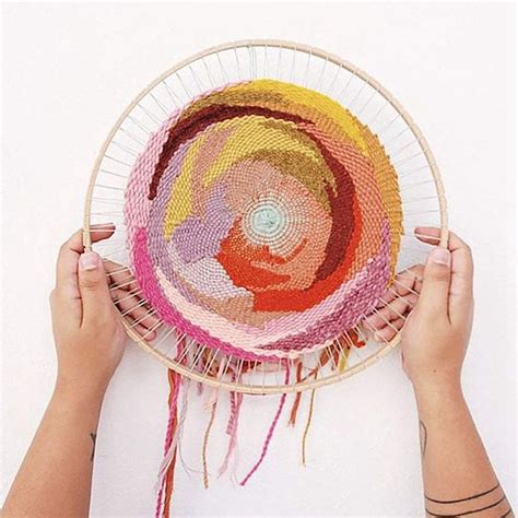 Round Weaving Loom Kit Circular Loom Hoop Frame Weave Etsy