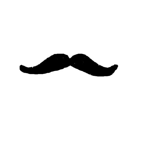 Vector Drawing Of Thin Male Mustache Free Svg