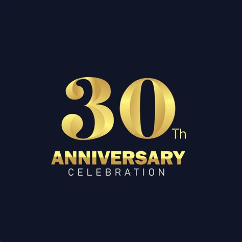 30th Anniversary Logo Design Golden Anniversary Logo 30th Anniversary Template 30th