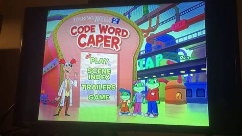 Opening To Leapfrog Talking Words Factory Code Word Caper Dvd