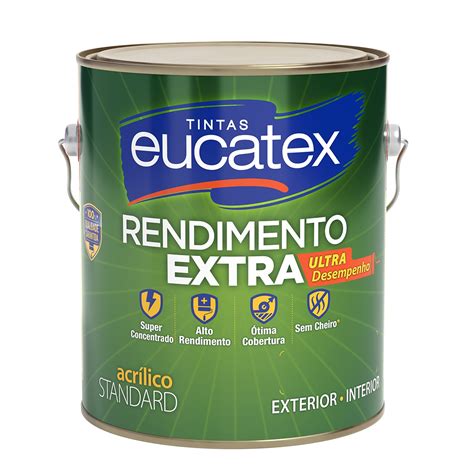 TINTA ACR REND EXTRA FOSCO 3 6L PALHA Comapa Construção e Acabamento