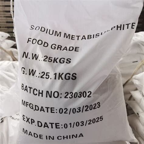 Food Grade Preservative High Quality Sodium Pyrosulfite Sodium