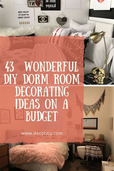 43 Wonderful Diy Dorm Room Decorating Ideas On A Budget Dorm Room