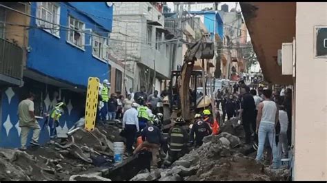 Emergencia en Álvaro Obregón derrumbe de construcción deja un muerto y