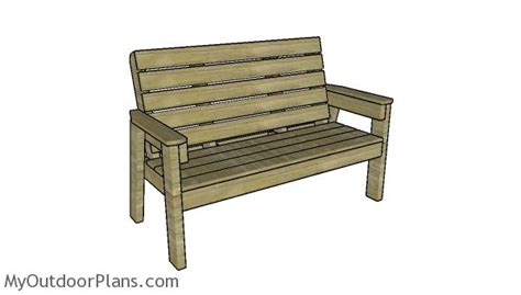 Large Outdoor Bench Plans | MyOutdoorPlans