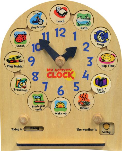 My Activity Clock — Maple Landmark | Clock for kids, Easy toddler ...