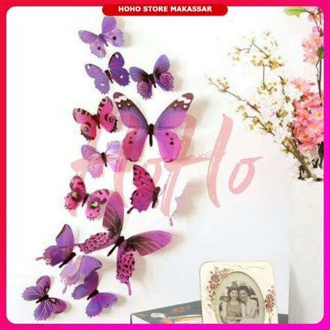 Jual Stiker Dinding Kupu Kupu D Wall Sticker Butterfly Dekorasi Kamar