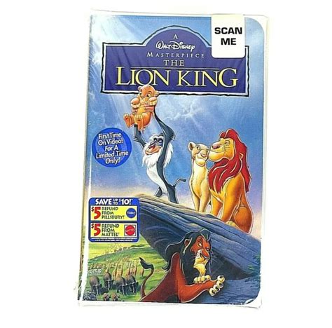 The Lion King Walt Disney Masterpiece Collection Vhs New Sealed