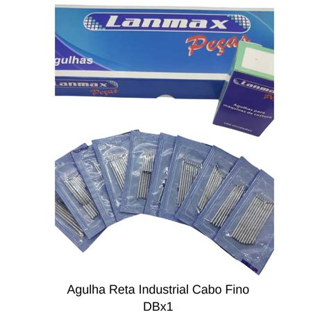 Agulha Lanmax Para M Quina Reta Industrial Cabo Fino Dbx Shopee Brasil