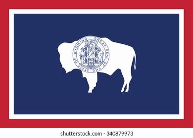 Wyoming Flag Vector Editable Flags Stock Vector (Royalty Free) 1893583108