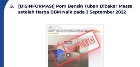 Isu Hoaks Disinformasi 6 September 2022 PPID Diskominfo Jateng