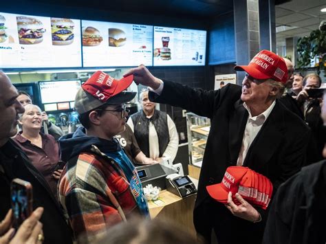 Trump Works At Mcdonalds — And Maga Faithful Line Up To Order