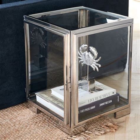 Riviera Maison Bijzettafel Les Puces End Table Zilver Bol