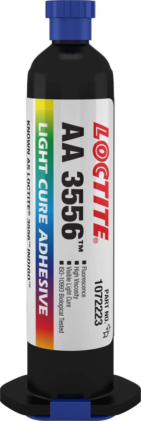 Loctite 1072223 3556 Indigo Light Cure Adhesive 25ml Syringe