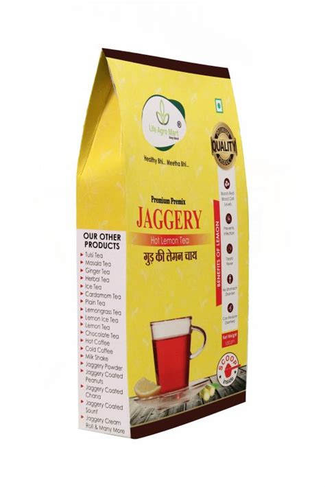 Jaggery Based Instant Premix Lemon Tea Packaging Type Paper Box At