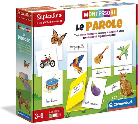 Clementoni 16362 Sapientino Montessori Le Parole Gioco