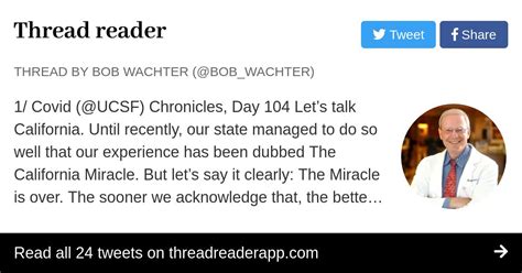 Thread By Bob Wachter Covid Ucsf Chronicles Day Lets Talk