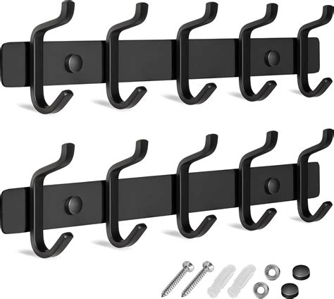 Glazievault Coat Racks For Wall Stainless Steel Coat Hooks Pack