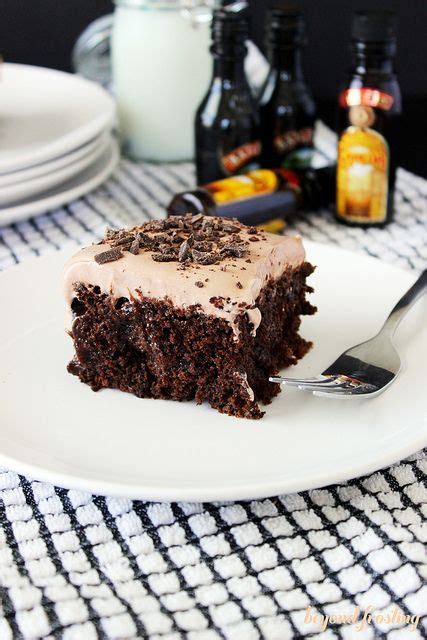 Mudslide Poke Cake Poke Cake Recipes Desserts Poke Cake