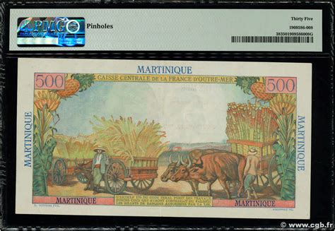 5 NF sur 500 Francs Pointe à pitre MARTINIQUE 1960 P 38 4630689 Banknotes