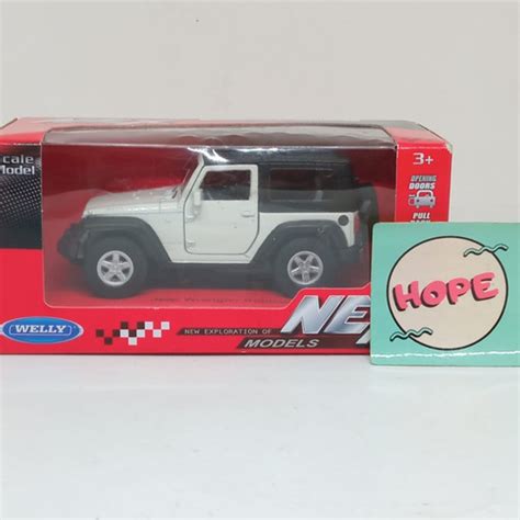 Jual Welly Nex Jeep Wrangler Rubicon Miniatur Mobil Pullback Open Doors