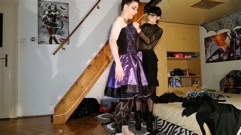 Goth Domina Beth In Scene Goth Domina Feminize Her TV CD Sissy Slave