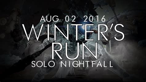 Destiny Solo Winter S Run Nightfall Taken Archon Priest Aug