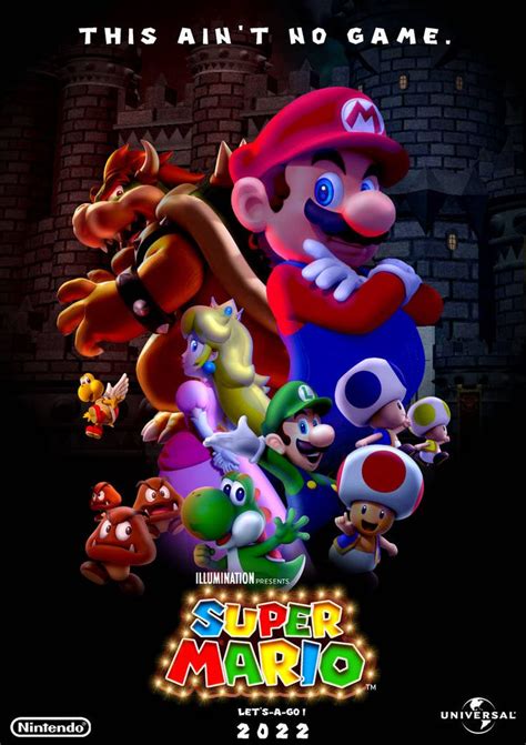 Super Mario 2022 Movie Illumination Concept Poster By Vinvinmario On