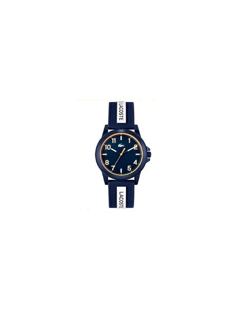 Lacoste Reloj Cadete Correa Silicona Azul Y Blanca Ref 2020142 últimas