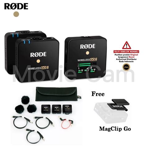 jual rode wireless  ii  person compact digital wireless microphone