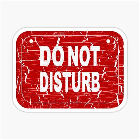 Do Not Disturb Sticker For Sale By Krinima Redbubble