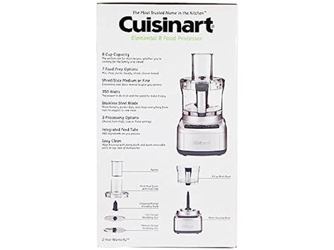 Cuisinart Fp 8sv Elemental 8 Cup Food Processor