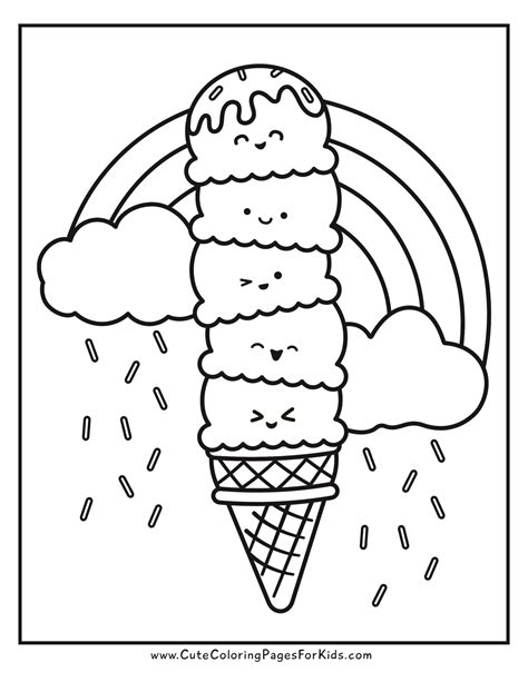 Ice Cream Coloring Pages (8 Free Printables to Download) - Cute ...