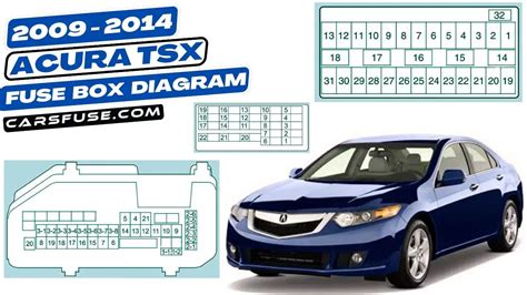 2009 2014 Acura Tsx Cu2 Fuse Box Diagram