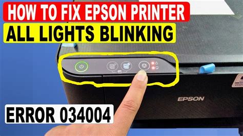 How To Fix All Light Blinking On Epson L L L L Etc