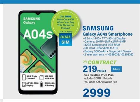 Samsung Galaxy A S Offer At Incredible Connection