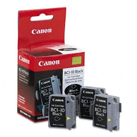 Original Canon Bci 10 Black Ink Cartridge 3 Pack Doorstepink