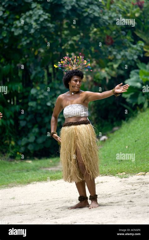 Viti Levu Island Fiji Melanesia South Pacific Traditional Native Female