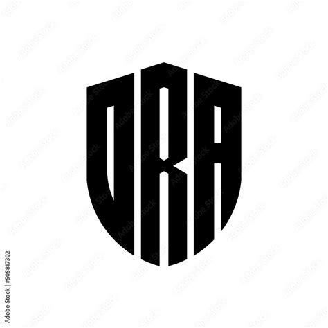 ORA letter logo design. ORA modern letter logo with black background ...