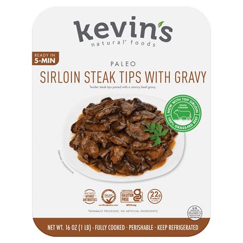 Sirloin Steak Tips With Gravy Kevin S Natural Foods