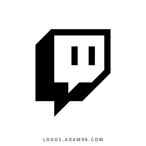 Twitch Logo Black And White