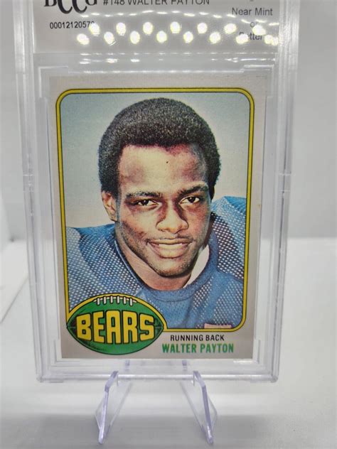 1976 Topps 148 Walter Payton RC Rookie BCCG 9 NM Bears EBay